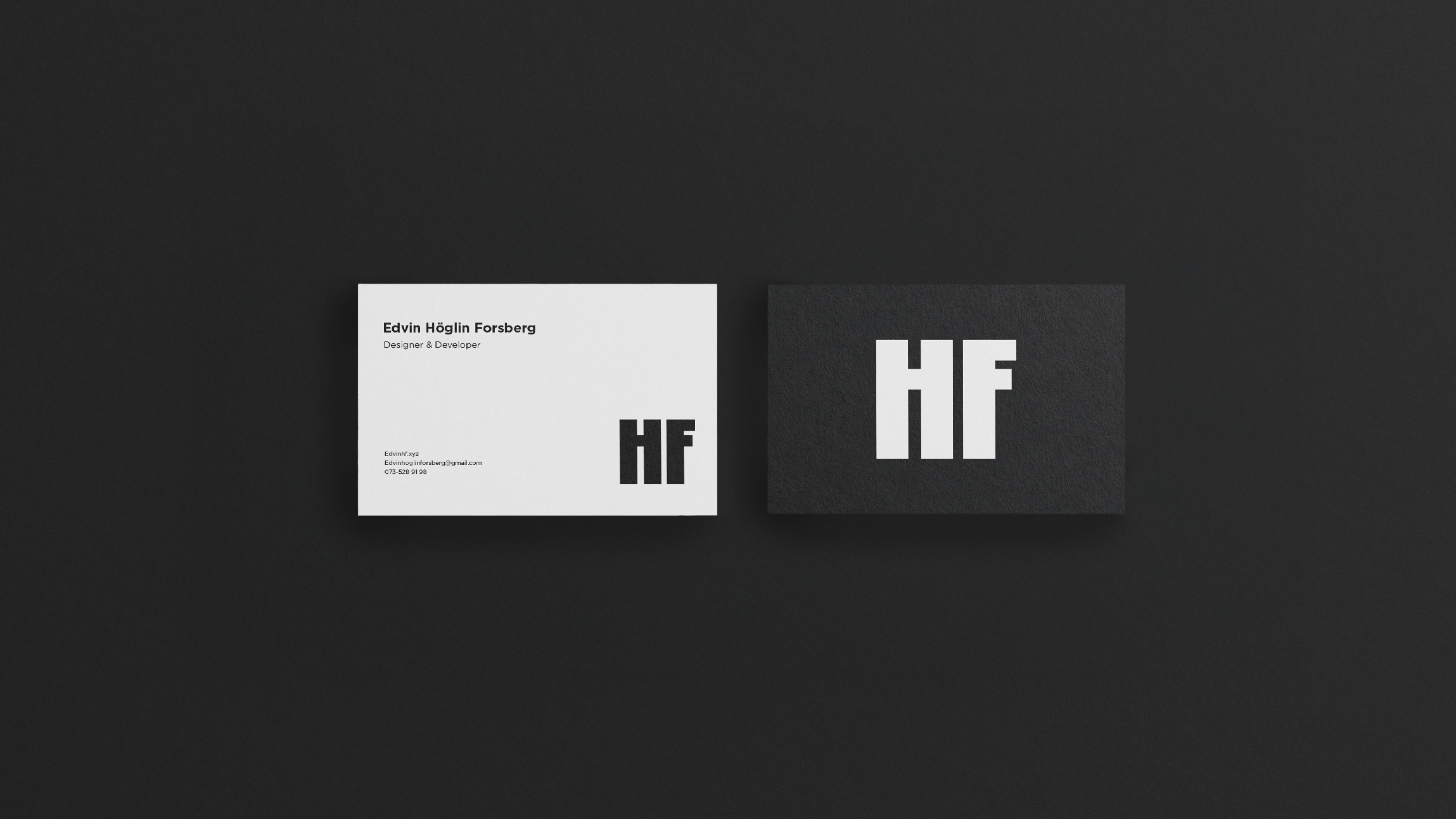 Personal business cards mockup