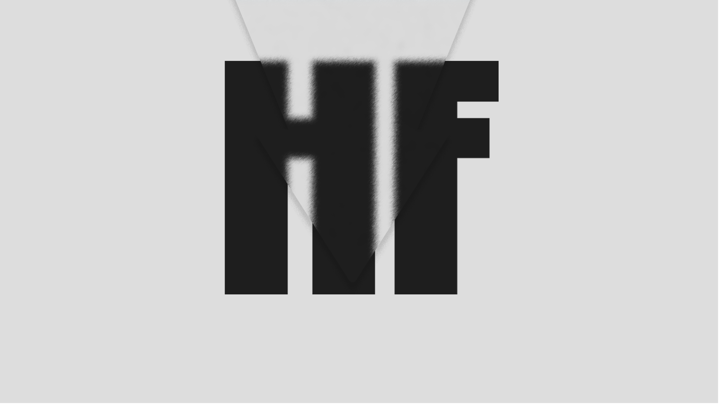 HF logo and arrow overlay